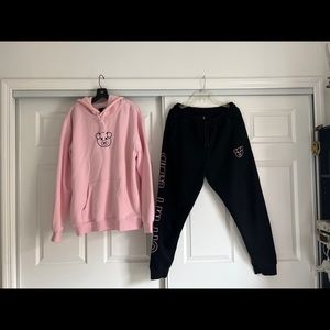 Shane Dawson Embroidered Logo Hoodie & OHMYGOD Joggers SET (Size L)